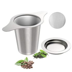 Household Double-Handle Tea Filter with Lid